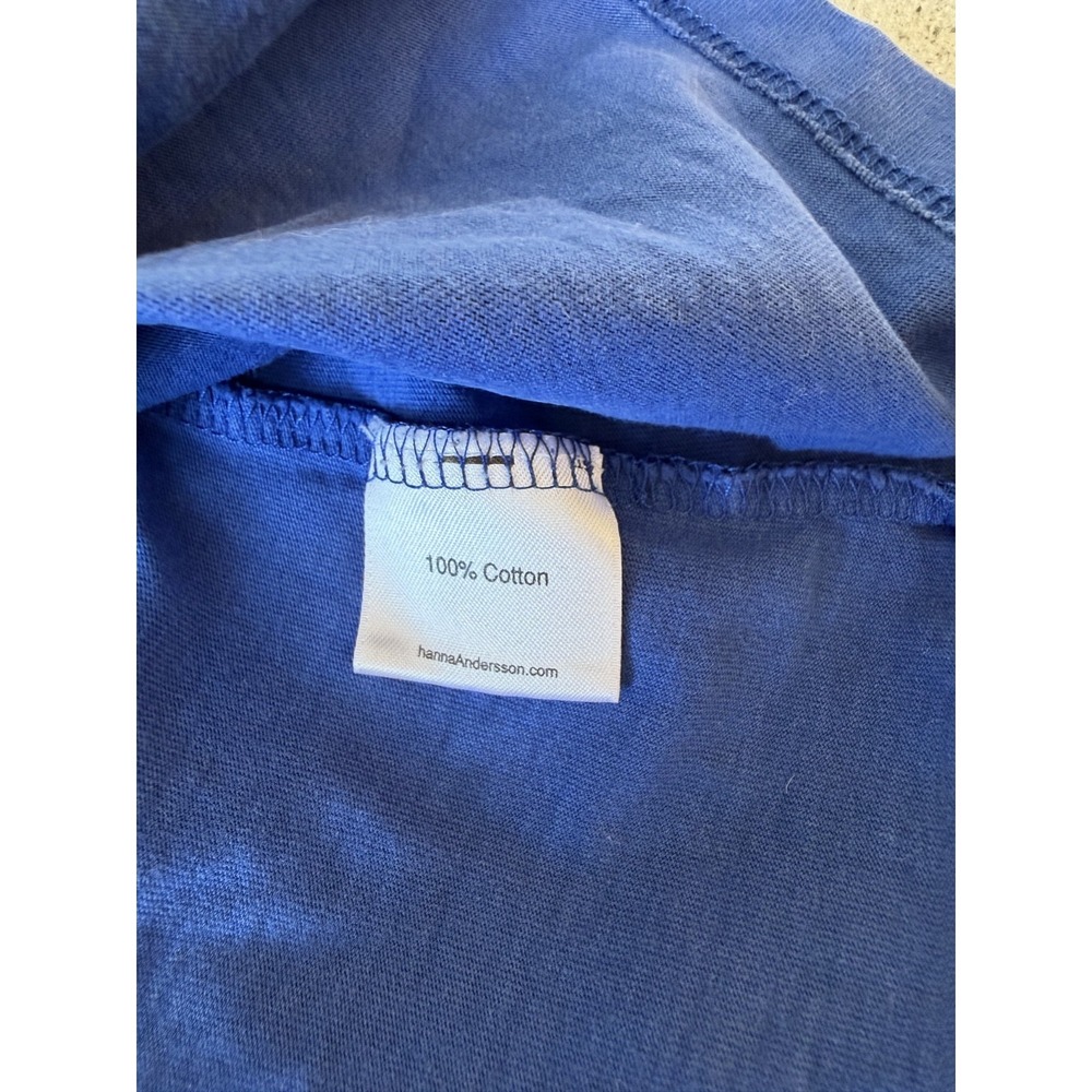 Hanna Andersson Toddler Girls Navy Blue Short Sleeve Dress 100% Cotton Sz 2T‎ - Picture 4 of 4